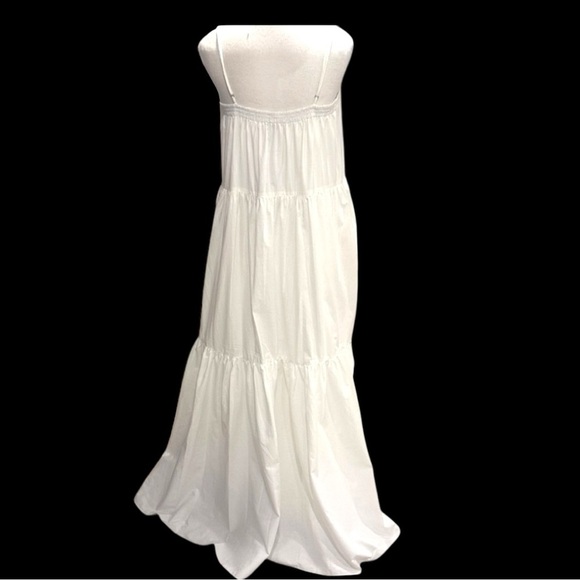 Rag & Bone Leilah Poplin Dress Elegant White Maxi Dress Brand New Large - Picture 9 of 12